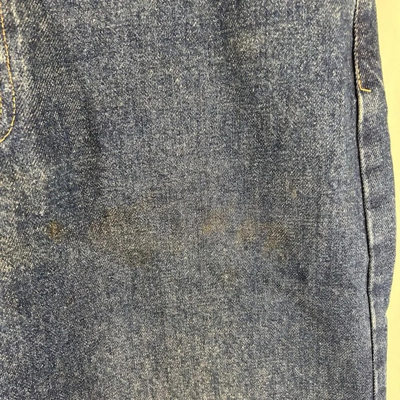 Carhartt Jeans Men's 34x30 Dark Wash Blue Denim Relaxed Fit Work Pants Cotton - Picture 6 of 12